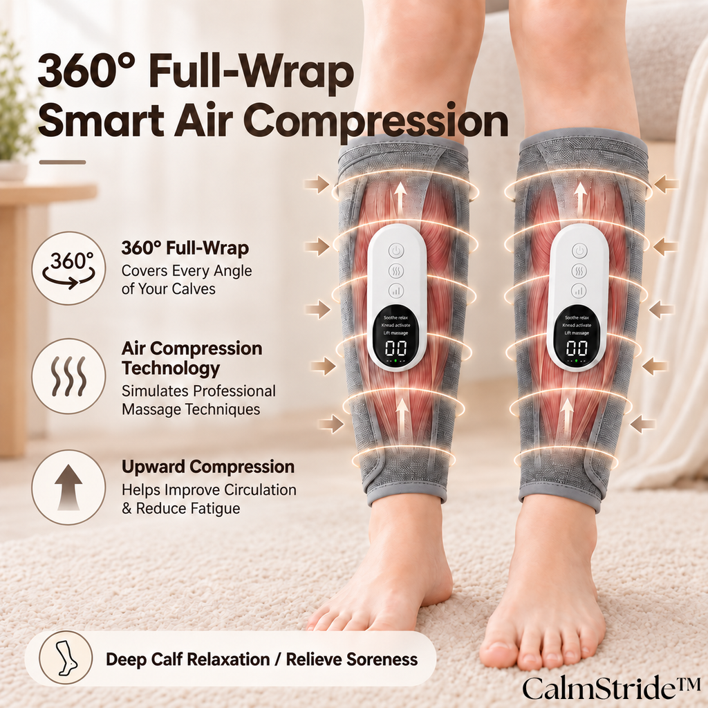 CalmStride™ – Cordless Leg Massager with Heat & Air Compression