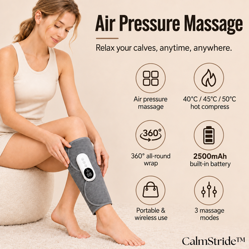 CalmStride™ – Cordless Leg Massager with Heat & Air Compression