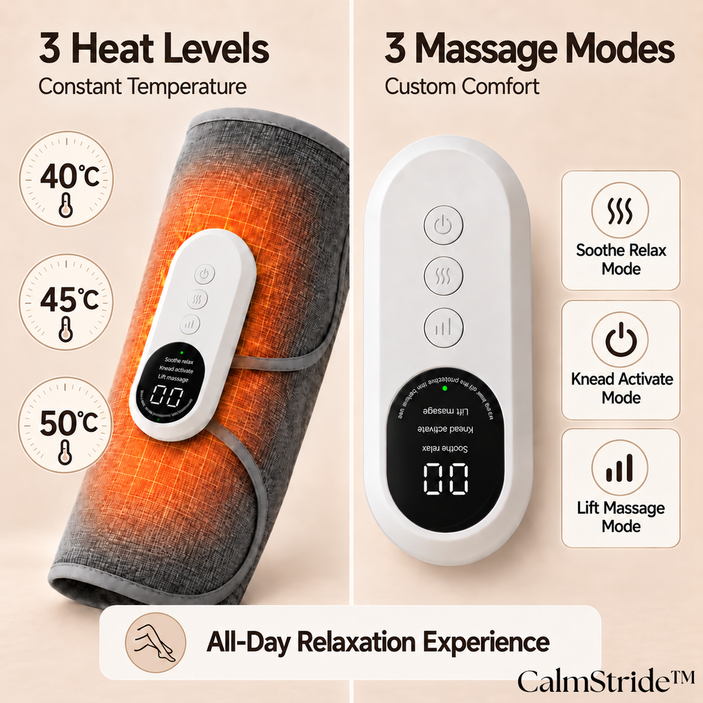 CalmStride™ – Cordless Leg Massager with Heat & Air Compression